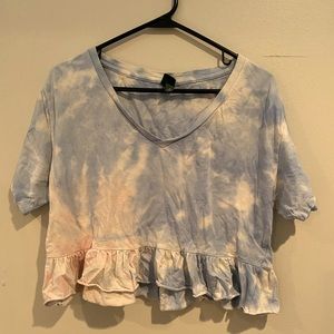 Tie dye crop. Adult medium